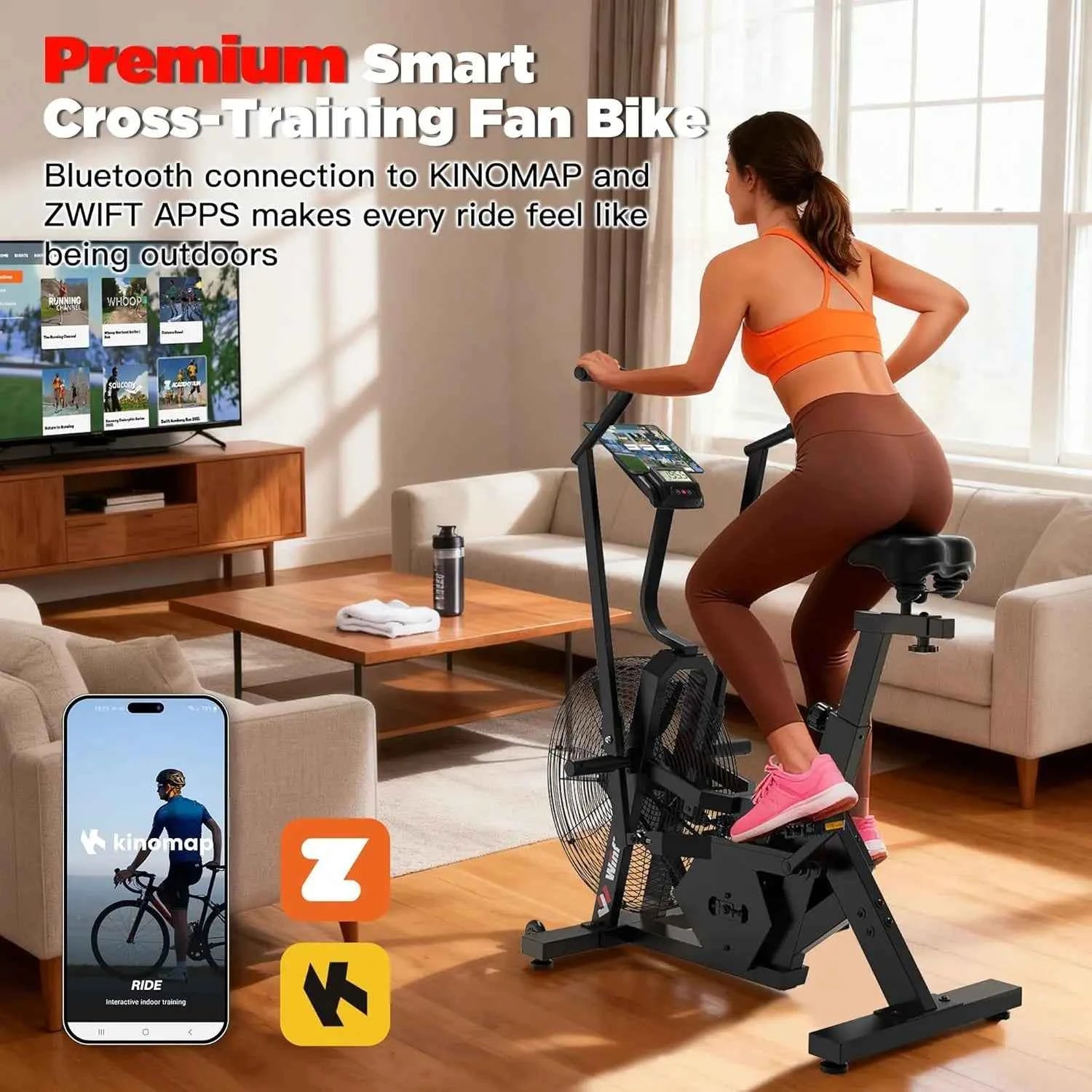 Air Resistance Fan Bike Adjustable