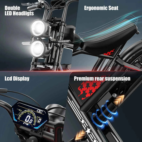 20” Fat Tire E-Bike 1500W