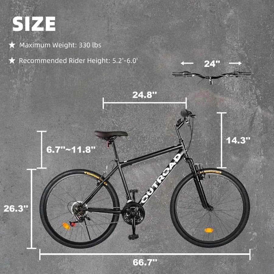 26” Mountain Bike 21-Speed