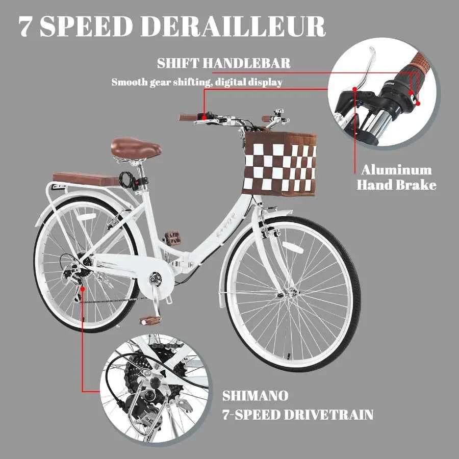 Foldable Beach Cruiser Bike