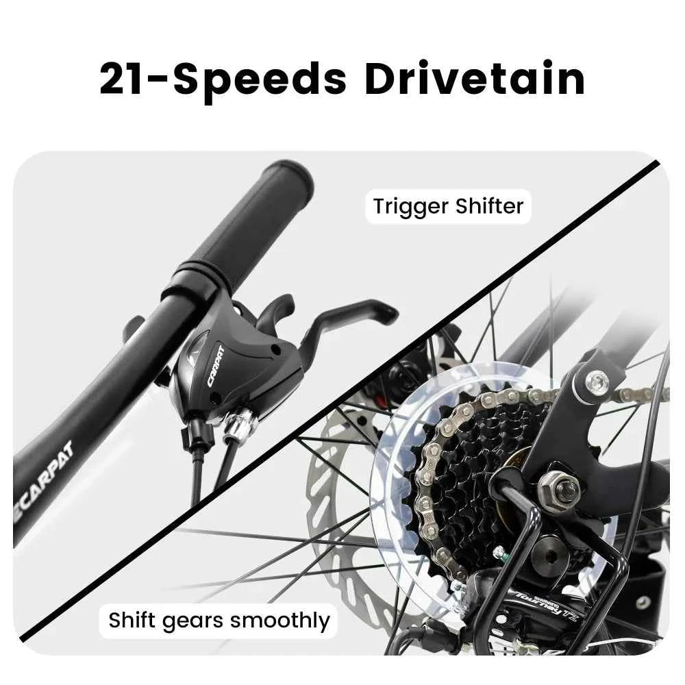 27.5” Full Suspension MTB 21-Speed