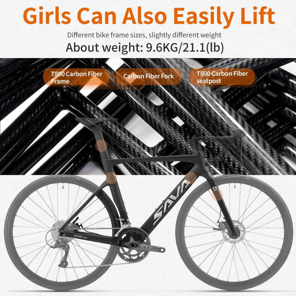 Carbon Fiber Road Bike 18-Speed