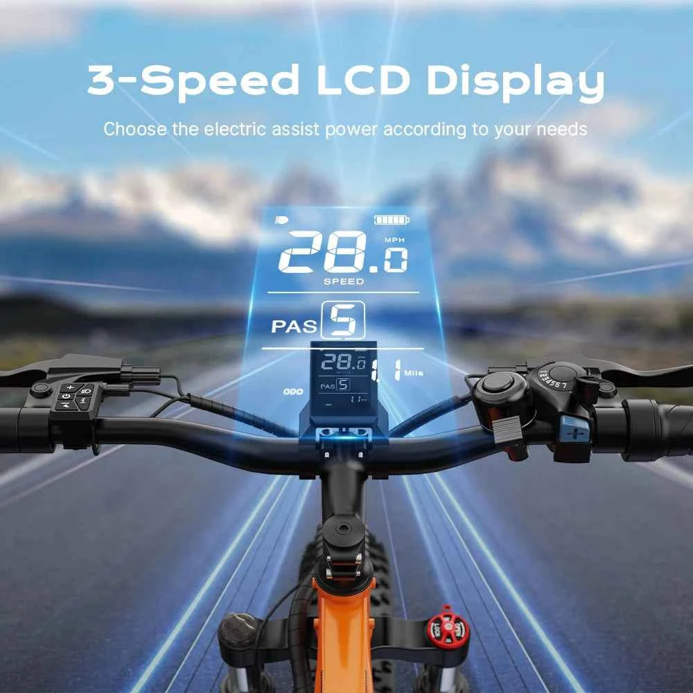 26” Fat Tire E-Bike 750W