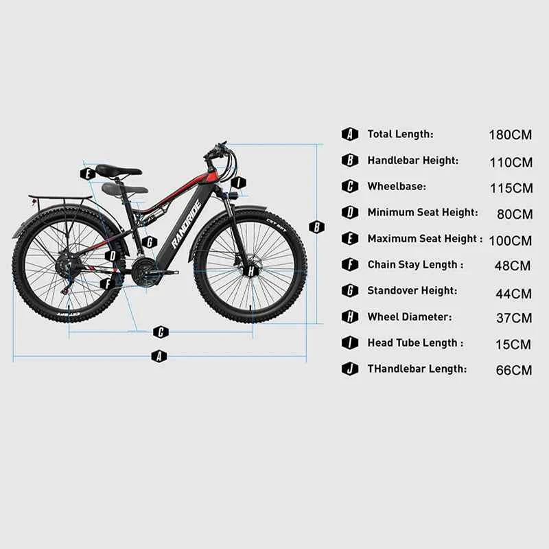 Full Suspension E-MTB 1000W