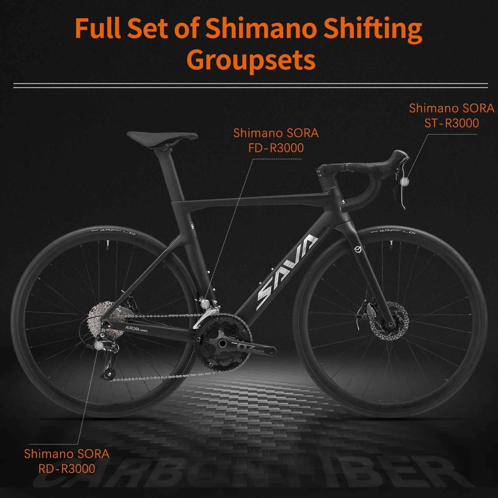 Carbon Fiber Road Bike 18-Speed