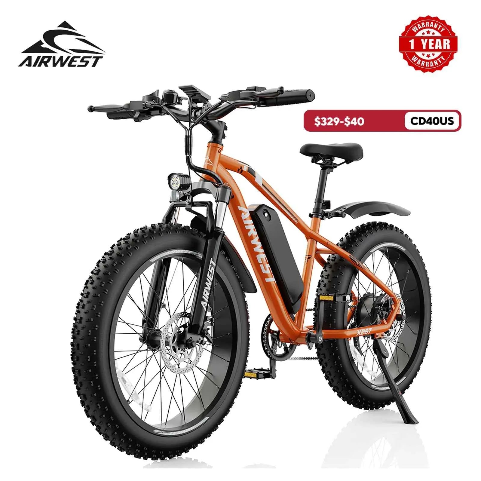 26” Fat Tire E-Bike 750W