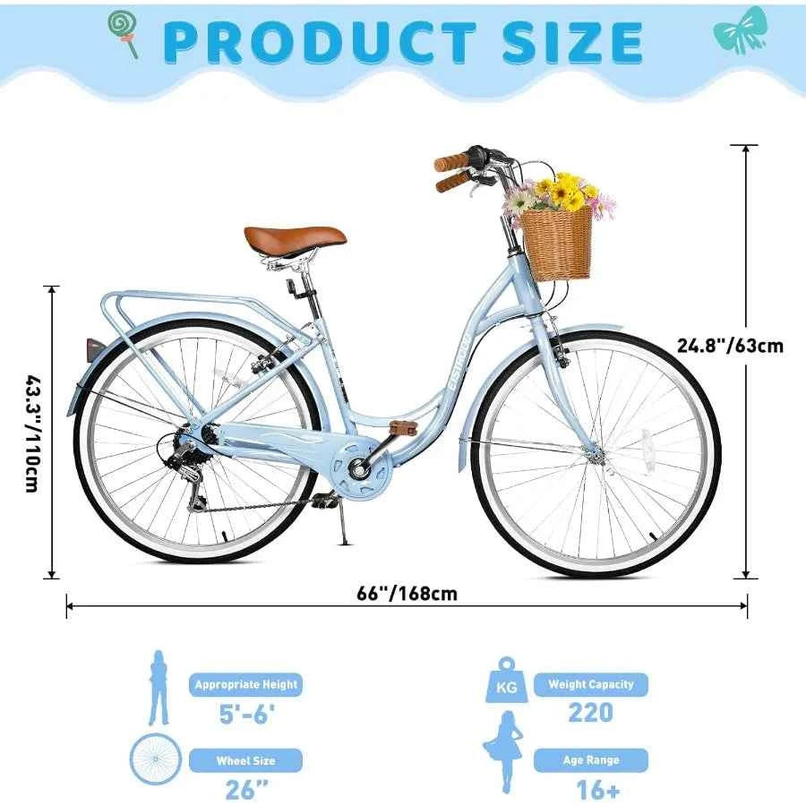 26” Beach Cruiser Bike