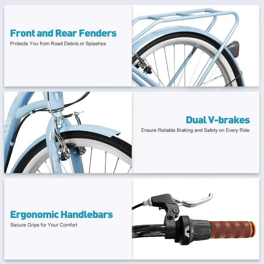 26” Beach Cruiser Bike