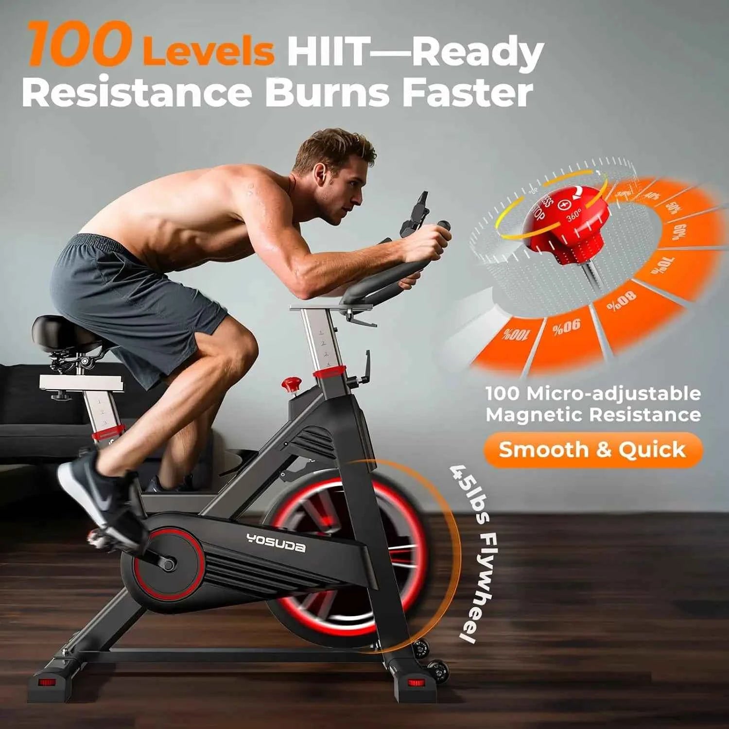 Magnetic Exercise Bike 350lb