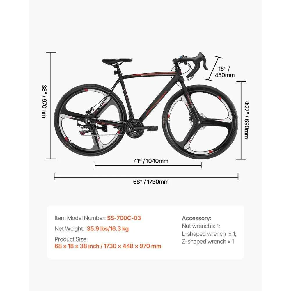 700C Road Bike 21-Speed