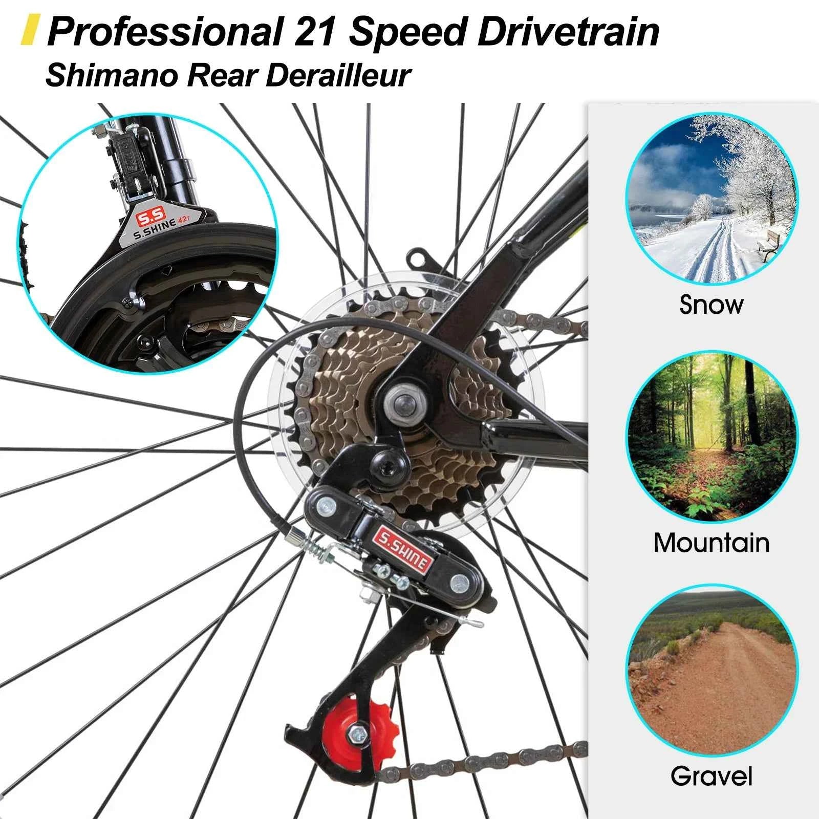 26” MTB Bike 21-Speed