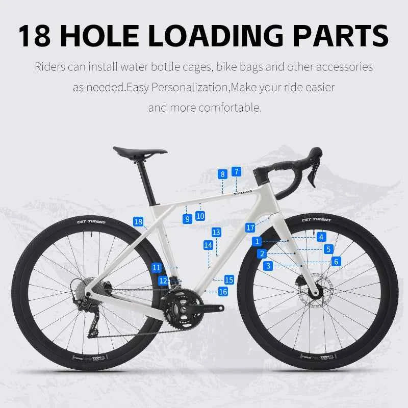 700C Gravel Bike Carbon 20-Speed