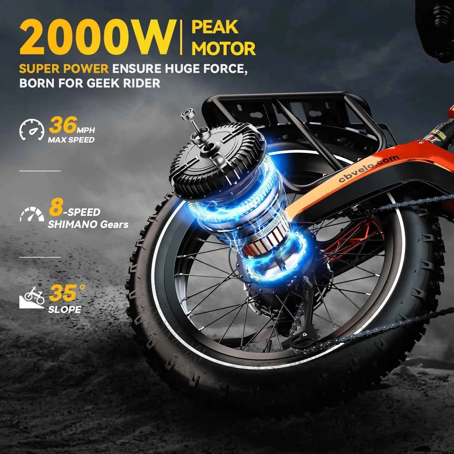 20” Foldable E-Bike 2000W