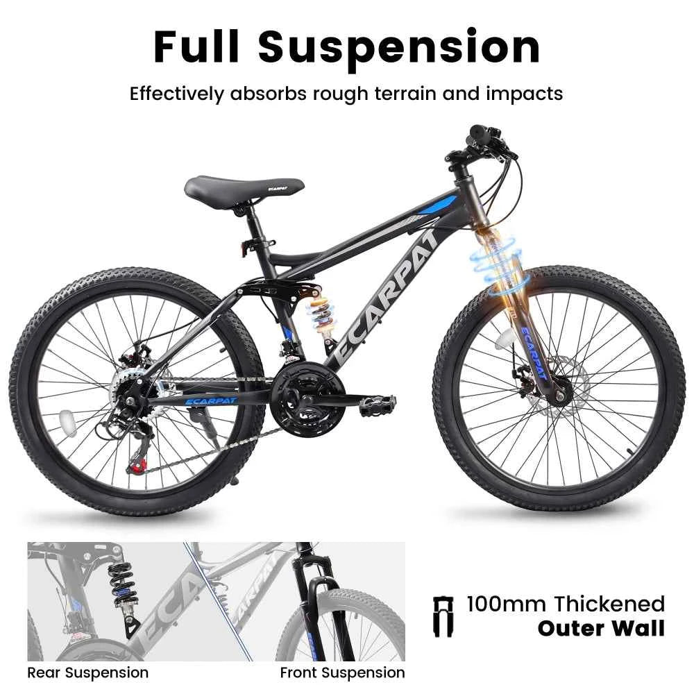 27.5” Full Suspension MTB 21-Speed