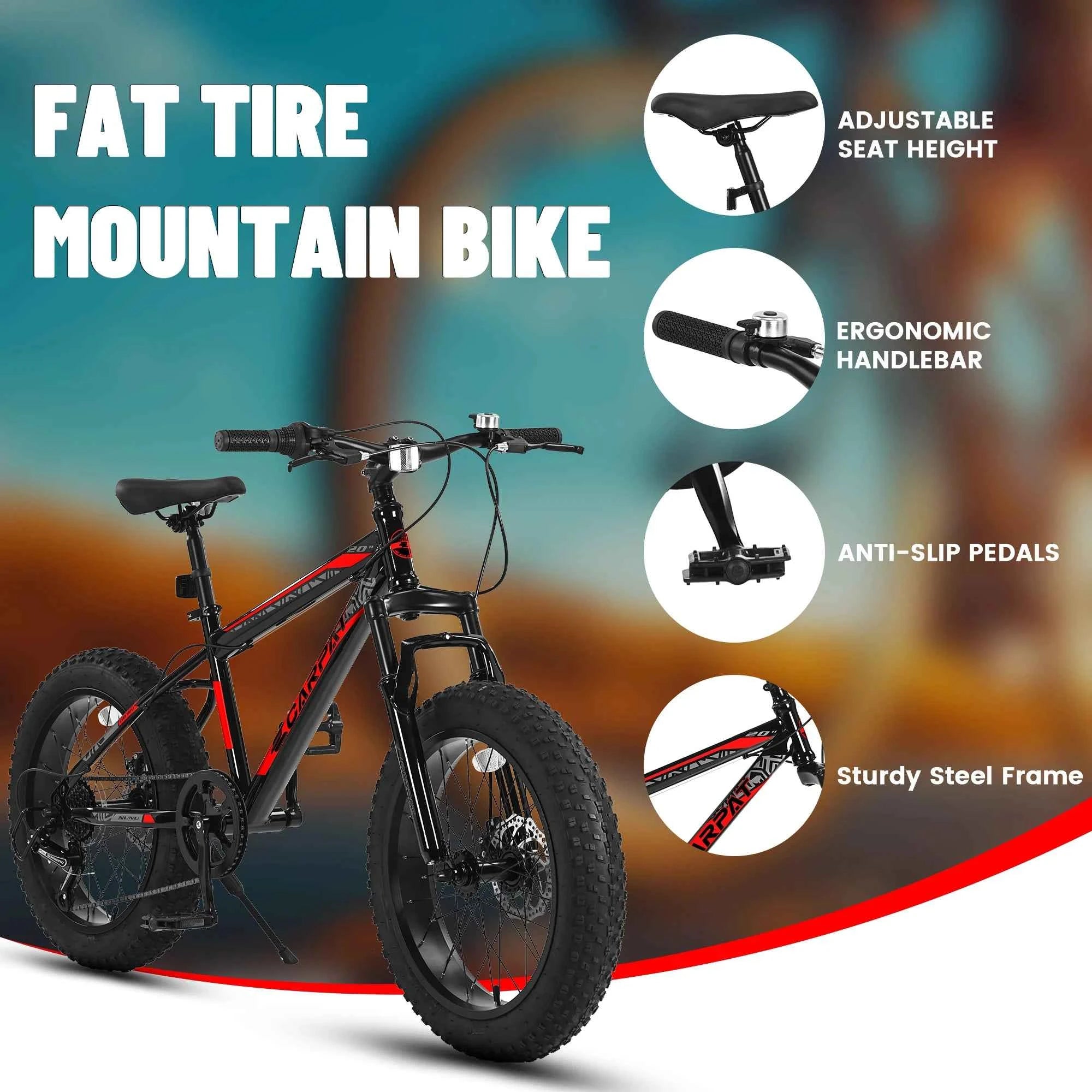Kids Fat Tire Bike 20”